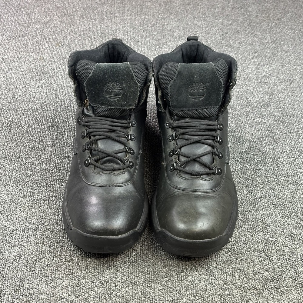 Timberland 12122 Waterproof Hiking Work Boots Black Leather Men's Size 13 M - Picture 3 of 8